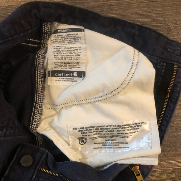 Carhartt Fire Resistant Denim Relaxed Jeans Workwear Mens Size 36 x 34 - Picture 7 of 9